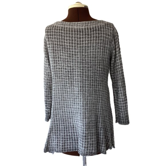 Grey Waffle Textured Top - Picture 6 of 7